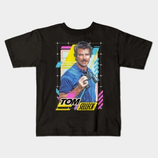 Tom Selleck Retro Vintage Kids T-Shirt